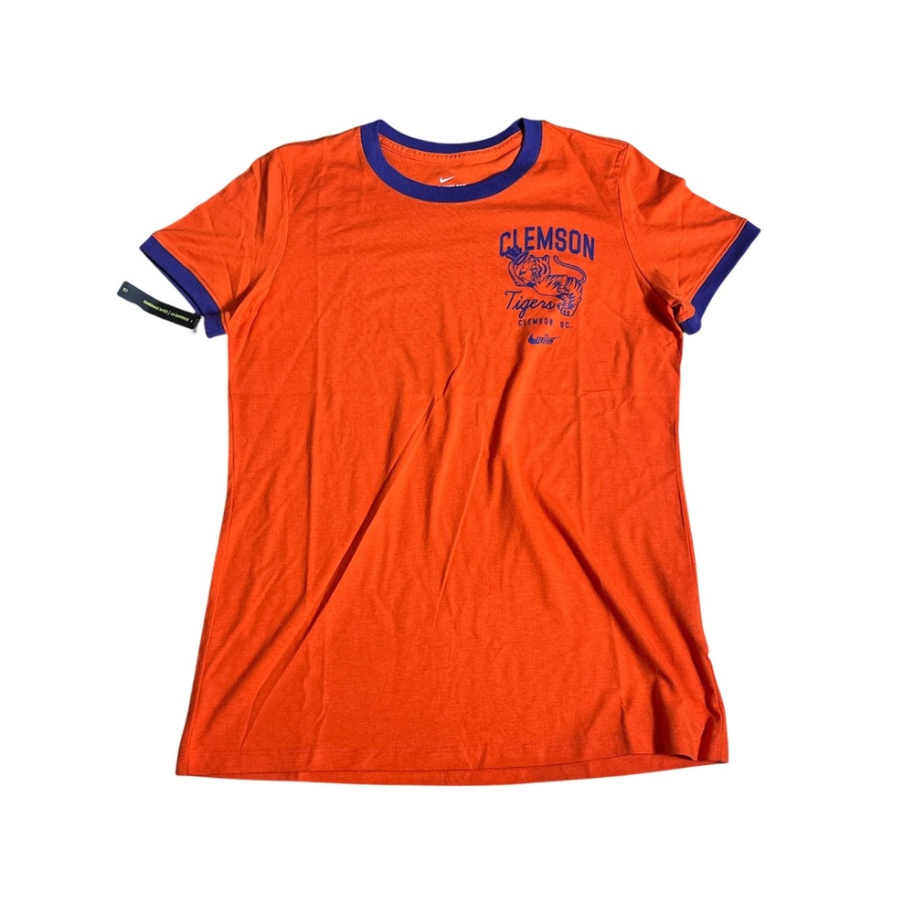 Nike Women’s Clemson University Orange/Purple Medium T-Shirt NWT